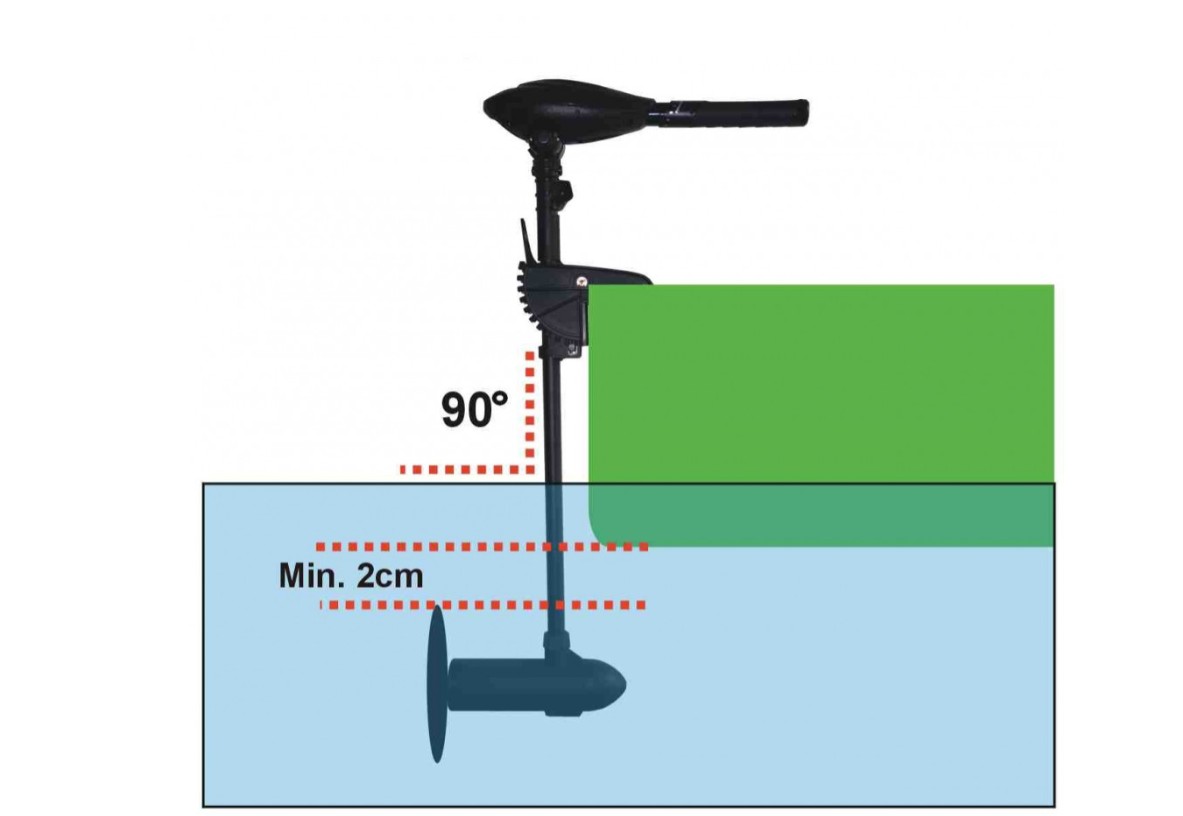 Protruar 1.0 12V 65 LBS elektromos csónakmotor - Image 3