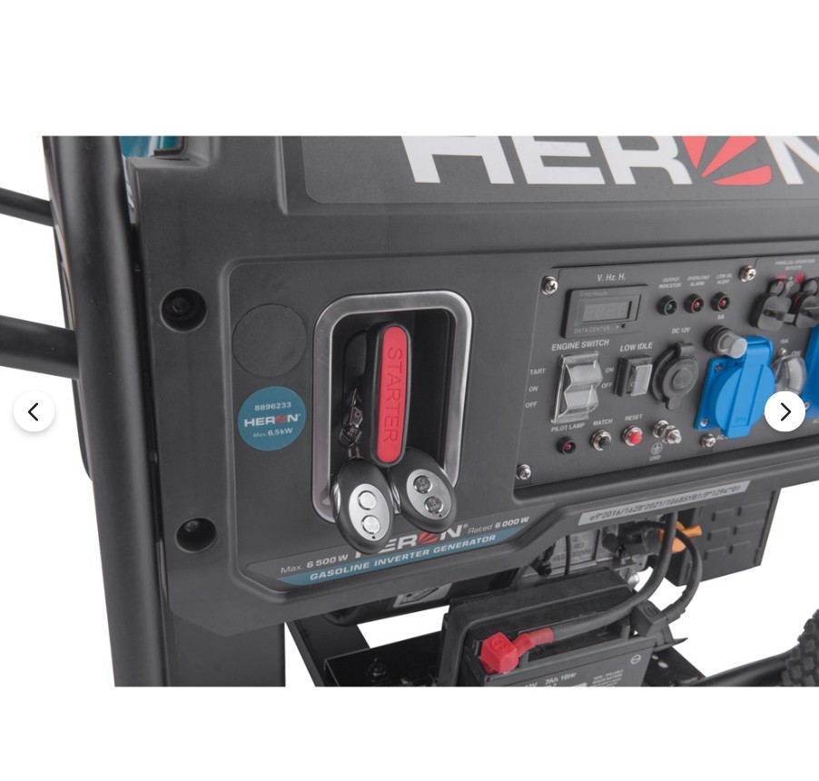 Heron benzinmotoros áramfejlesztő, 6 kVA, 230V, 1 fázisú, inverteres - Image 2
