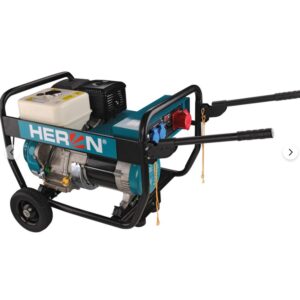Heron benzinmotoros áramfejlesztő, 6800 VA, 400/230 V, hordozható; EGI 68-3