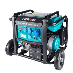 Heron benzinmotoros áramfejlesztő, 8000 VA, 230V, hordozható