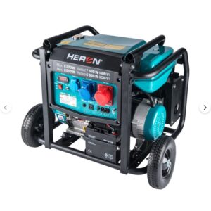 Heron benzinmotoros áramfejlesztő, 8000 VA, 400/230 V, hordozható