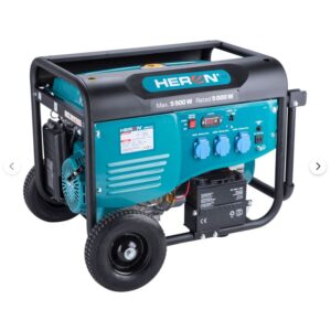 Heron, benzinmotoros áramfejlesztő, max 5500 VA, egyfázisú, elektromos önindítóval