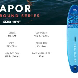 Aqua Marina Vapor (Ocean Pulse) - All-around iSUP